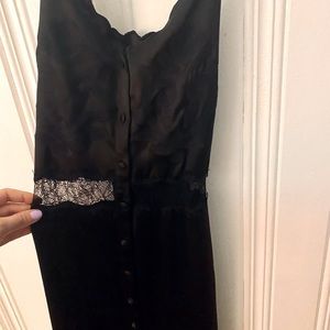 Black Zara Maxi Slip Dress